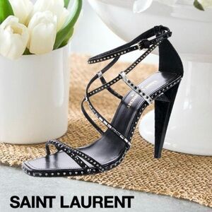 AUTHENTIC SAINT LAURENT STUDDED HEELS